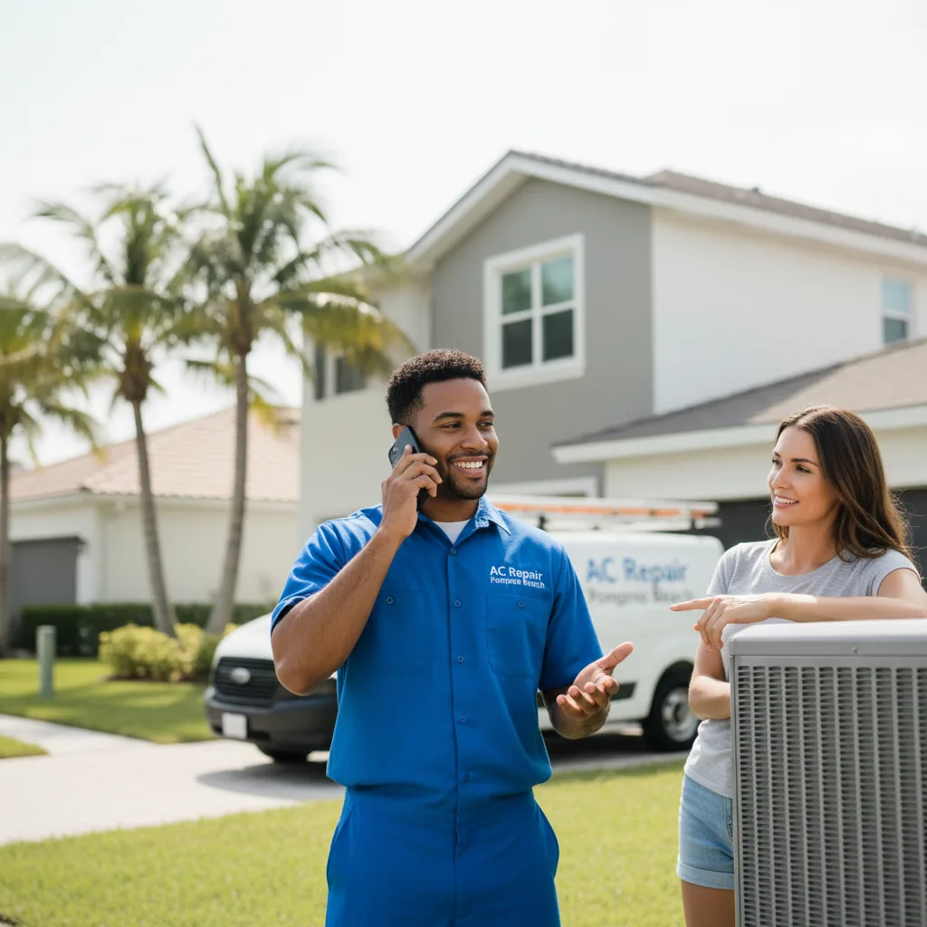 AC Repair Pompano Beach customer support in Huntington